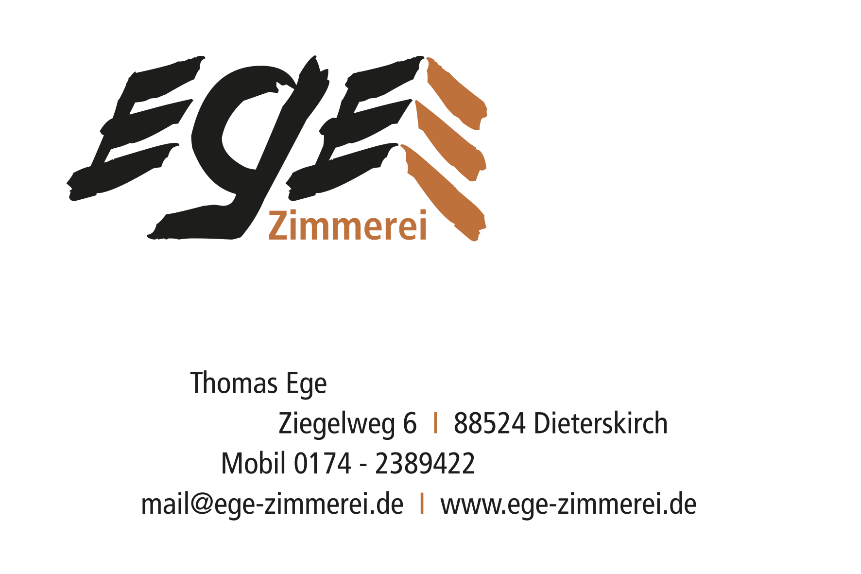 EGE Zimmerei | Thomas Ege | Ziegelweg 6 | 88524 Dieterskirch